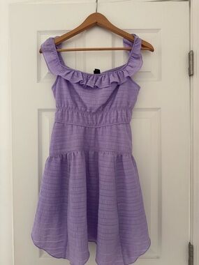 wild fable Lavender Ruffle Strap Sundress
